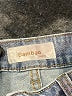 Bamboo Paisley Blue Denim Shorts Size 7 - photo 3