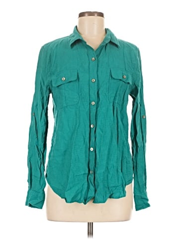 Calvin Klein Long Sleeve Button-Down Shirt (view 1)