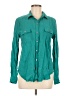 Calvin Klein Teal Long Sleeve Button-Down Shirt Size M - photo 1