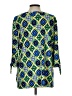 Mud Pie Blue 3/4 Sleeve Blouse Size L - photo 2