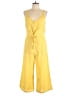 Bobeau 100% Cotton Solid Yellow Jumpsuit Size L - photo 1