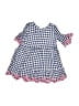 Gap 100% Cotton Checkered-gingham Blue Dress Size 12-18 mo - photo 1