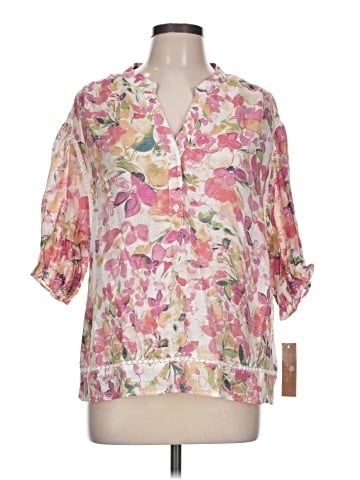 Hope & Harlow 3/4 Sleeve Blouse (view 1)