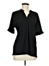 Liberty Love Black Short Sleeve Blouse Size M - photo 1