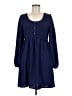 Dokotoo 100% Polyester Solid Blue Casual Dress Size M - photo 1