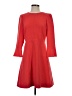J.Crew Solid Red Casual Dress Size 4 - photo 1