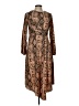 River Island 100% Polyester Animal Print Brown Casual Dress Size 10 - photo 1