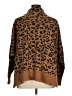Glamour 100% Acrylic Animal Print Brown Turtleneck Sweater Size XL - photo 2