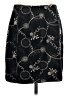 Jenne Maag Paisley Black Wool Skirt Size S - photo 2