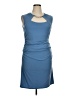 Marina Solid Blue Cocktail Dress Size 16 - photo 1
