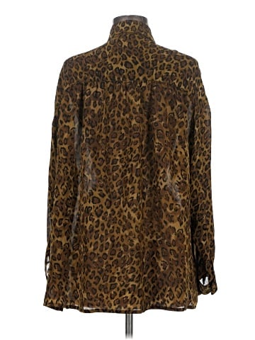 Anne Klein II Long Sleeve Silk Top (view 2)