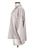 Maronie Metallic Silver Long Sleeve Blouse Size S - photo 5