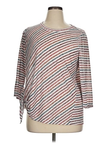 Bobeau 3/4 Sleeve Top (view 1)