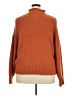 Unbranded 100% Acrylic Solid Orange Turtleneck Sweater Size XXL - photo 2