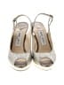 Jimmy Choo Metallic Silver Tan Heels Size EU 36 1/2 - photo 2