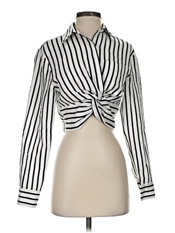 T by Alexander Wang Long Sleeve Blouse (view 1)