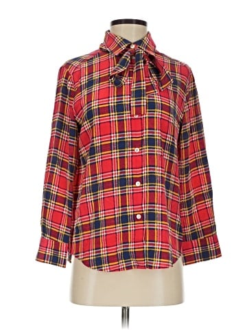 Marc Jacobs Long Sleeve Silk Top (view 1)