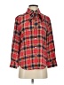 Marc Jacobs 100% Silk Plaid Red Long Sleeve Silk Top Size 4 - photo 1
