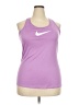 Nike 100% Polyester Purple Active Tank Size XXL - photo 1