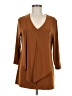 Alfani Brown 3/4 Sleeve Blouse Size M - photo 1