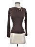 Just Polly Brown Long Sleeve Top Size XS - photo 1