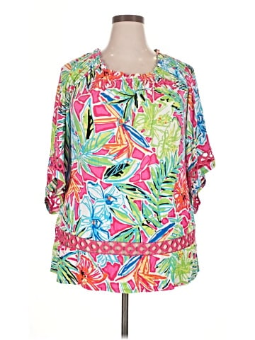 MULTIPLES 3/4 Sleeve Blouse (view 1)