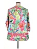 MULTIPLES Tropical Pink 3/4 Sleeve Blouse Size XL - photo 2