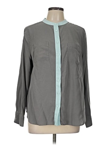 Soft Surroundings Long Sleeve Silk Top (view 1)