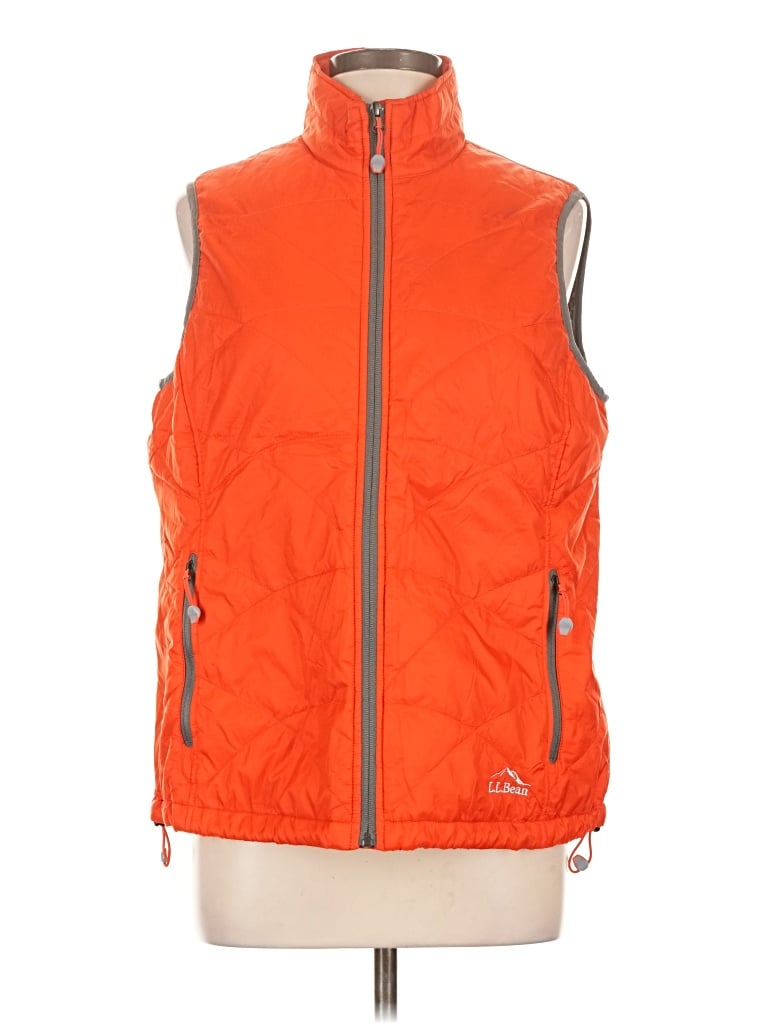 Pre-owned L.l.bean Vest In Orange