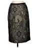 Ann Taylor 100% Nylon Paisley Black Formal Skirt Size 2 - photo 1
