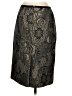 Ann Taylor 100% Nylon Paisley Black Formal Skirt Size 2 - photo 2