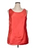 Sejour 100% Silk Red Sleeveless Blouse Size 14 - photo 1