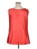 Sejour 100% Silk Red Sleeveless Blouse Size 14 - photo 2