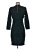 Milly Animal Print Teal Cocktail Dress Size M - photo 2