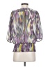 XOXO 100% Polyester Aztec Or Tribal Print Purple 3/4 Sleeve Blouse Size S - photo 2