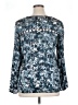 Waverly Grey 100% Polyester Blue Long Sleeve Blouse Size XL - photo 2