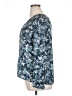 Waverly Grey 100% Polyester Blue Long Sleeve Blouse Size XL - photo 5