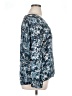 Waverly Grey 100% Polyester Blue Long Sleeve Blouse Size XL - photo 4