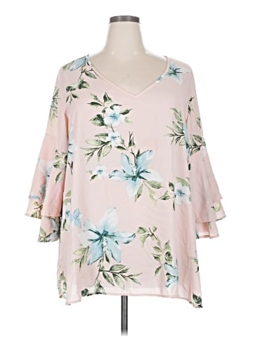 Status by Chenault 3/4 Sleeve Blouse (view 1)