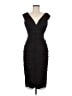 Tadashi 100% Silk Black Cocktail Dress Size 8 - photo 1