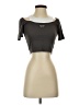 DAZY Gray Short Sleeve Turtleneck Size S - photo 1