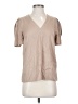 Express Outlet Tan Short Sleeve Blouse Size XS - photo 1