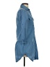 Prototype Blue 3/4 Sleeve Button-Down Shirt Size S - photo 4