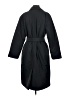 Lands' End 100% Polyester Black Trenchcoat Size S - photo 2