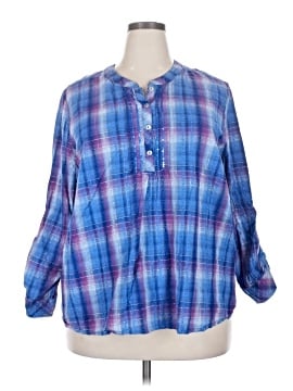 Catherines 3/4 Sleeve Button Down Shirt