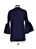 Ann Mashburn Blue 3/4 Sleeve Blouse Size S - photo 2