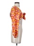 Lily 100% Rayon Orange 3/4 Sleeve Blouse Size S - photo 4