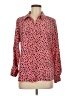 Notations Polka Dots Pink Long Sleeve Blouse Size M - photo 1