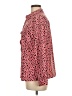 Notations Polka Dots Pink Long Sleeve Blouse Size M - photo 5