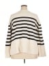 Gap 100% Cotton Stripes Ivory Pullover Sweater Size XL - photo 2